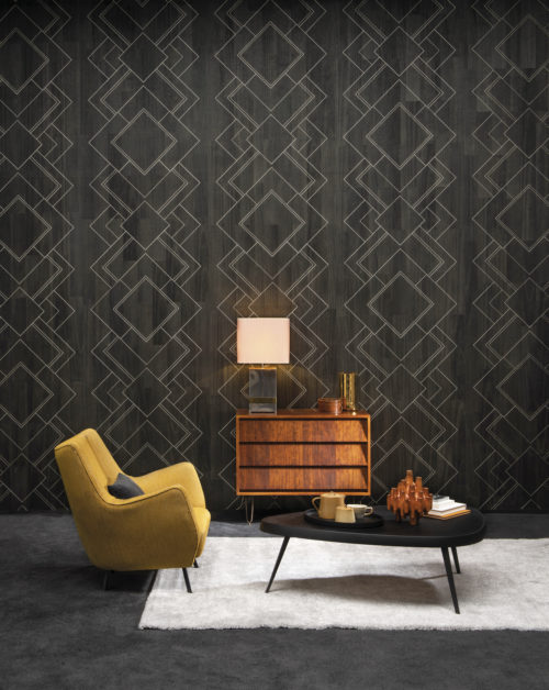 Exquisite craftsmanship creates stunning designs: the Omexco Sycamore collection. We imagine shapes and we inlay each piece by hand. Elegant and timeless. In this picture chic and contemporary, geometric mosaics seduce with their vibrancy. The Villa Empain design: a modern twist to art deco.