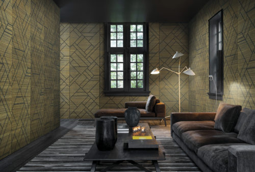 Vous n'avez pas envie de vous détendre dans cette pièce ? Vous imprégner de l'atmosphère zen ? Nos designers ont imprimé un motif géométrique sur du sisal polychrome. Le motif décoratif évoque l'artisanat du vitrail et les lambris ornés.